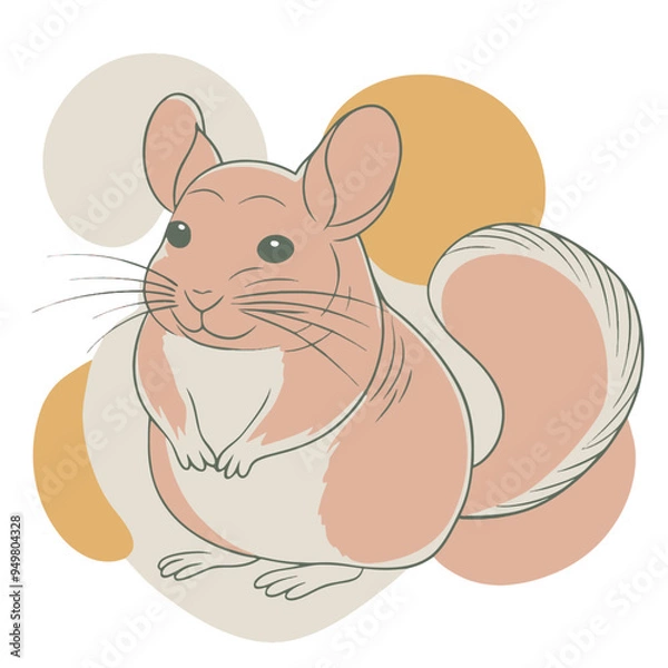 Obraz Chinchillas design and vector art.