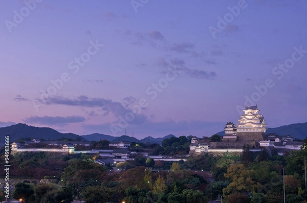 Fototapeta 姫路城 夕焼け