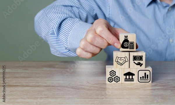 Fototapeta Exchange-traded fund concept, stocks, bonds, commodities, liquidity, diversification.