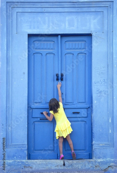 Obraz Niebieskie drzwi