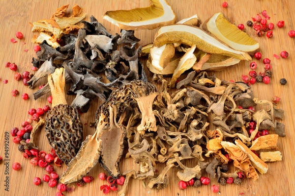 Obraz Various dried mushrooms