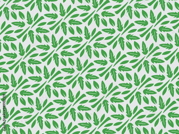 Obraz Green Leaf Pattern Design