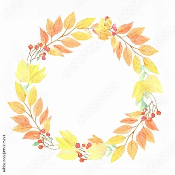 Fototapeta 秋のフレーム