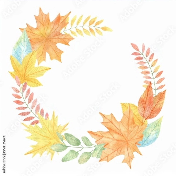 Fototapeta 秋のフレーム