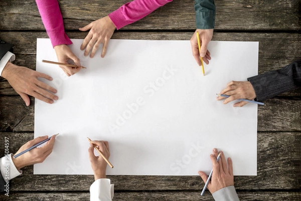 Obraz Koncepcja pracy zespołowej i współpracy