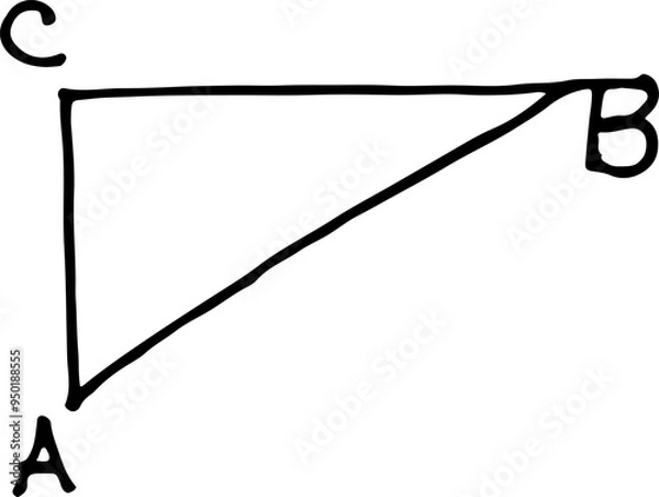 Fototapeta hand-drawn elements, children's school drawing, vector