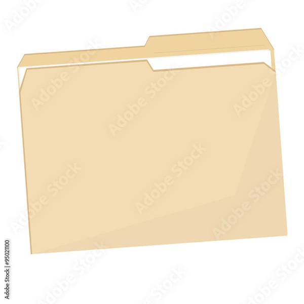 Fototapeta Empty file folder