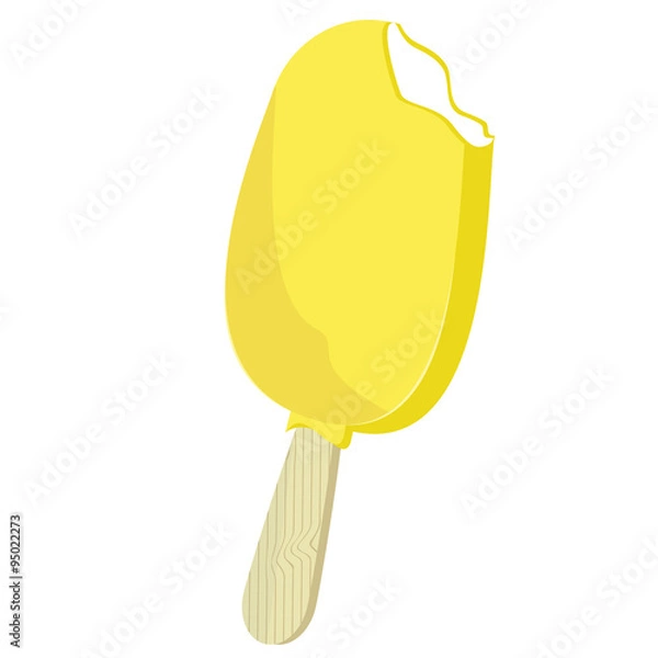 Fototapeta Lemon, orange, pineapple ice cream