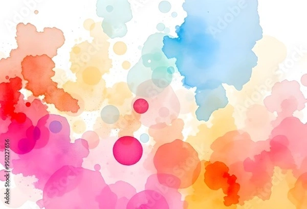 Fototapeta Abstract watercolor background with splashes.