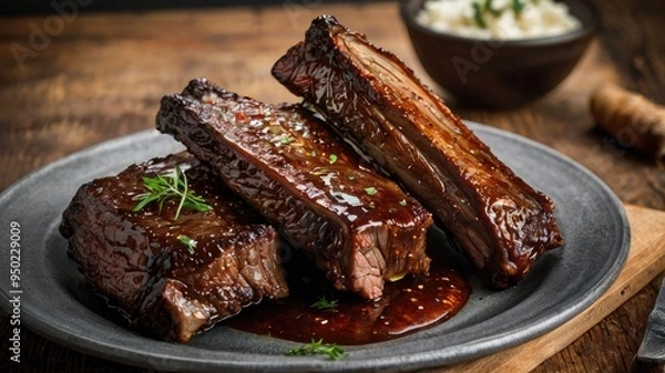 Obraz Cooked Beef Ribs