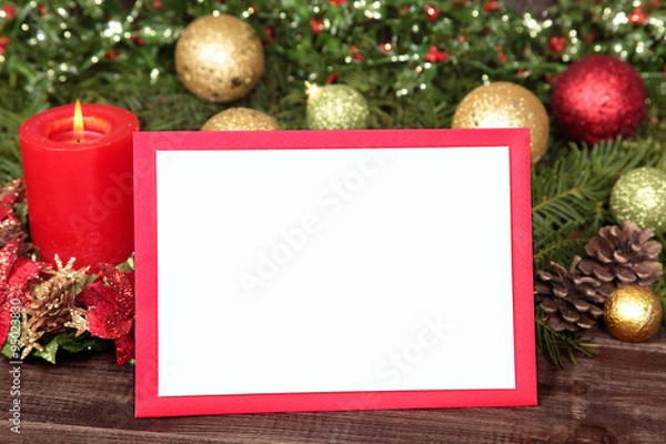 Obraz Christmas card with copy space