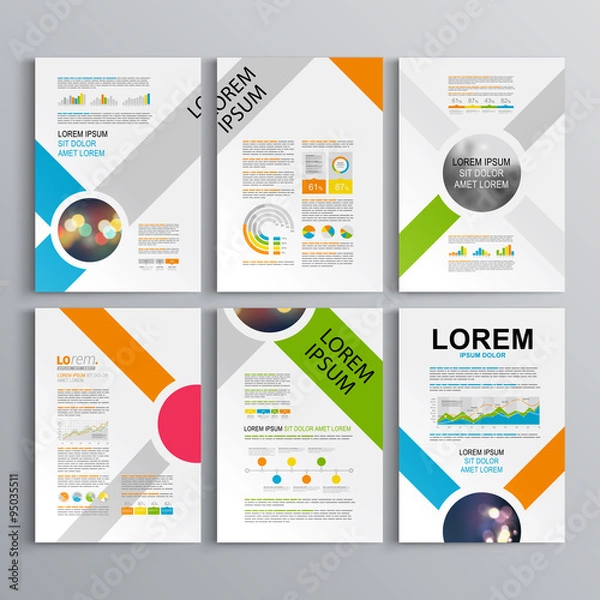 Obraz Brochure Template Design