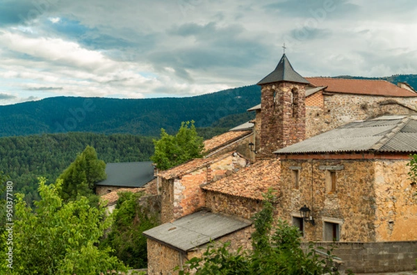 Obraz Abella old town, in Pirineos, Huesca (Spain) 