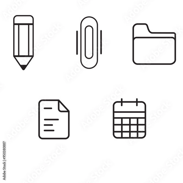 Obraz Office icons set