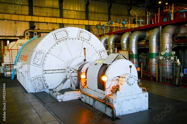 Obraz Machine hall of Power station