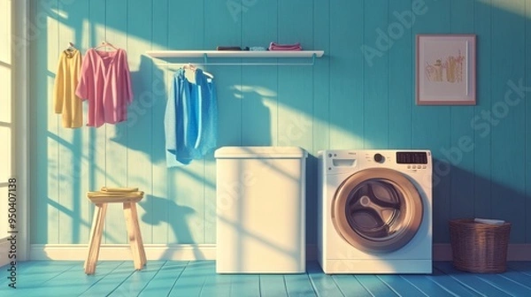 Obraz Sunny Laundry Room