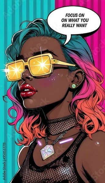 Obraz person with graffiti wall