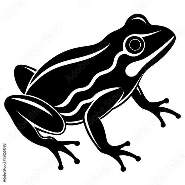 Obraz frog on white background