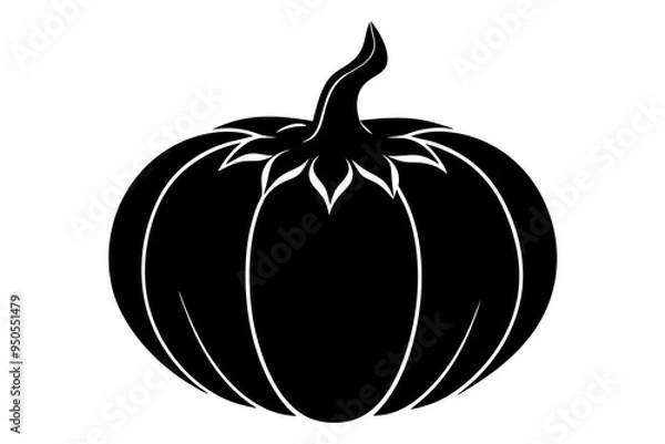 Obraz pumpkin isolated on white background