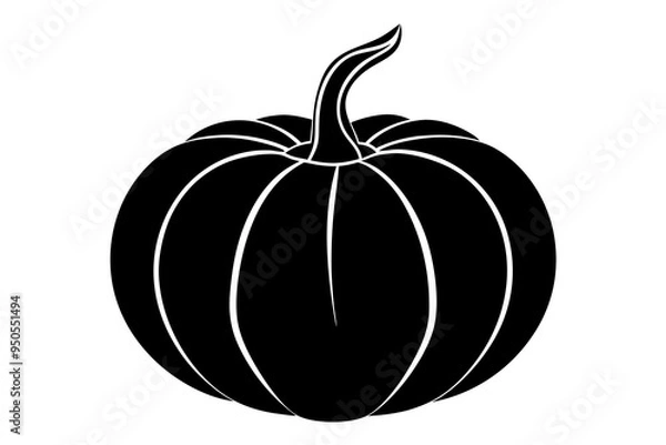 Obraz pumpkin isolated on white background