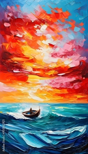 Obraz sunset in the ocean