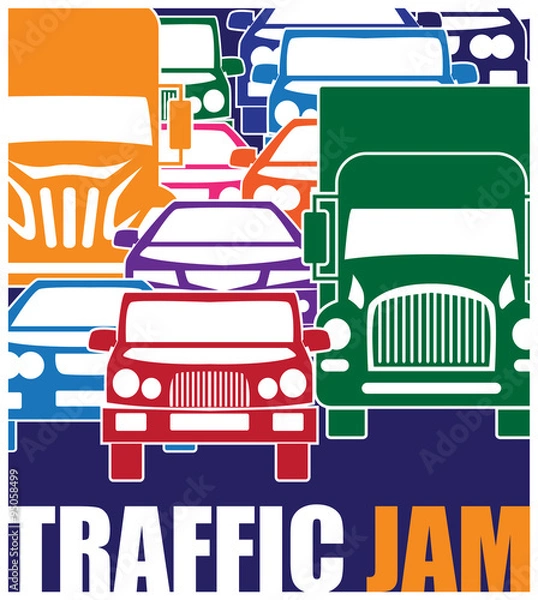 Fototapeta traffic jam