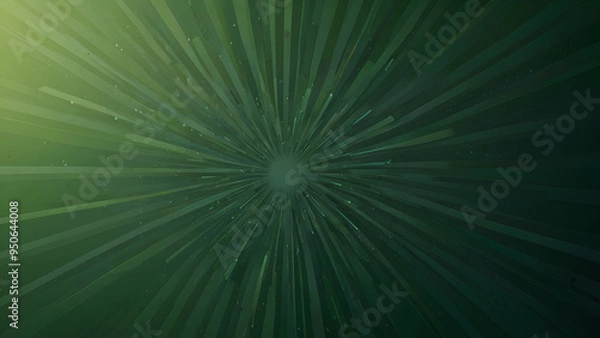 Fototapeta Green Abstract Background with Smooth Radial Gradient Design
