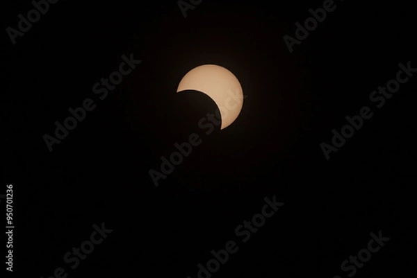 Obraz sun partial eclipse