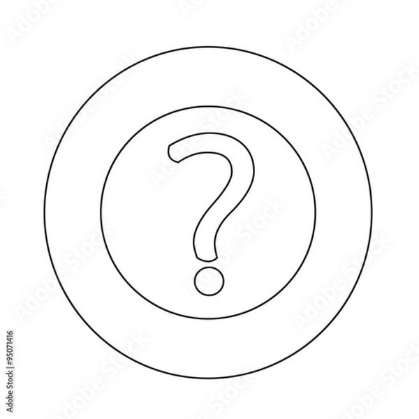Fototapeta Question mark sign icon