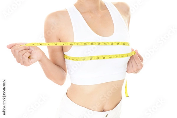 Fototapeta 胸囲を測る女性