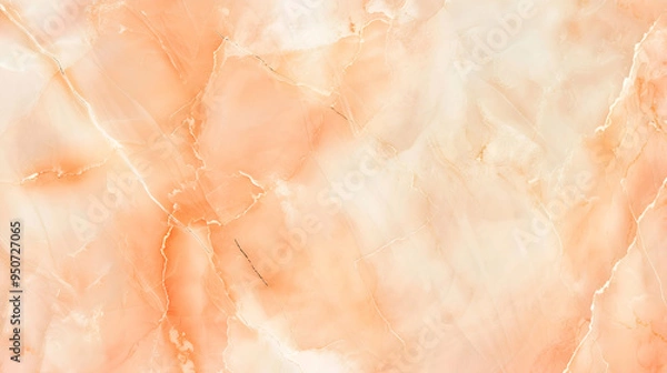 Fototapeta apricot color marble background, smooth and minimalistic