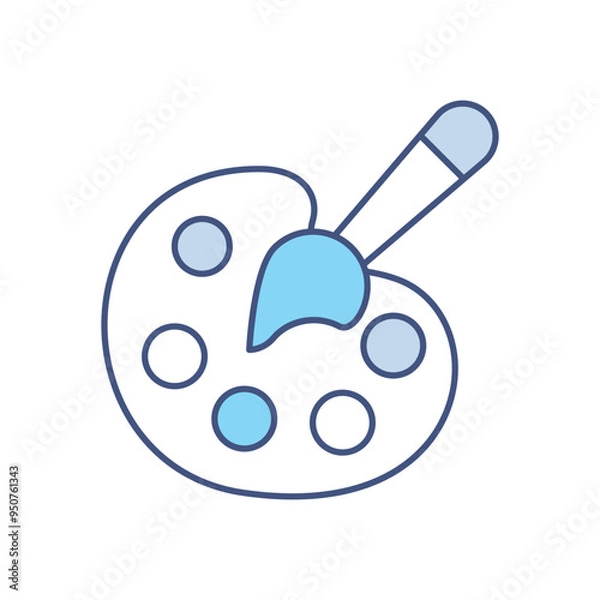 Fototapeta Art Palette vector icon