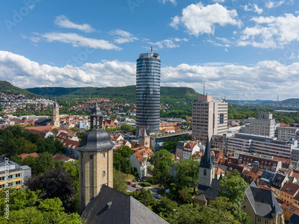 Obraz Jentower in Jena in Thuringia in Germany | Jentower in Jena in Thüringen