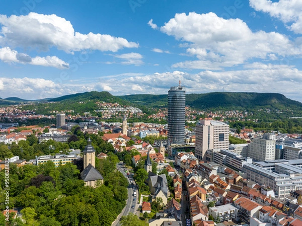 Obraz Jentower in Jena in Thuringia in Germany | Jentower in Jena in Thüringen
