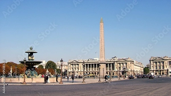 Fototapeta Obélisque de la Place de la Concorde, Paris