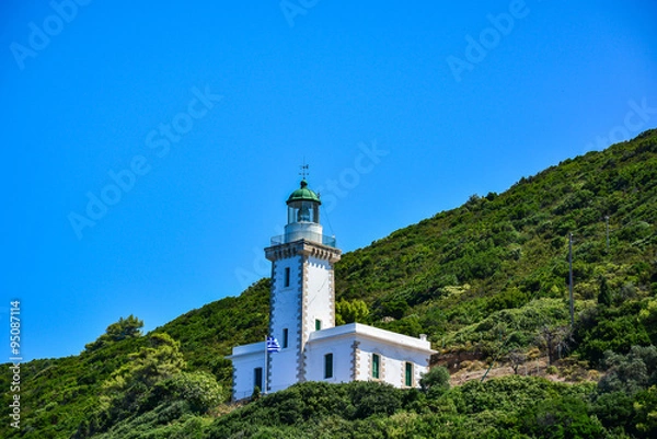 Obraz Lighthouse on Skopelos island, Sporade, Greece