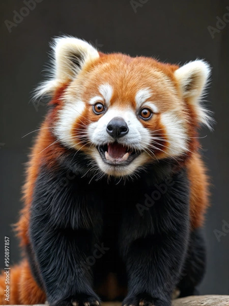 Obraz a playful red panda