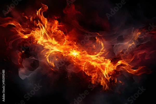 Fototapeta fire texture wallpaper background