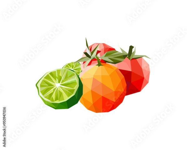 Obraz geometri fruit.eps