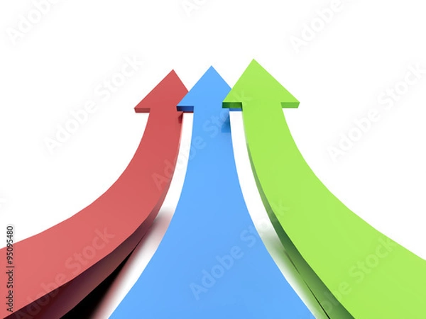 Fototapeta Business arrows concept