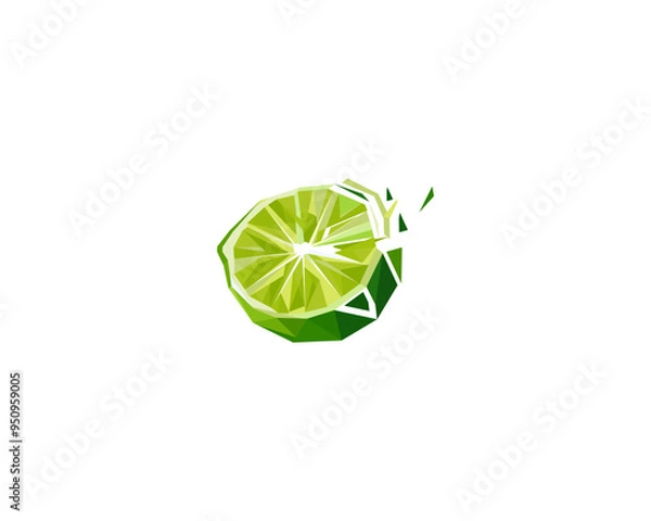 Obraz geometri lime logo