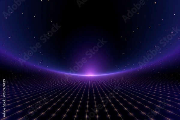 Fototapeta Abstract purple background in dot matrix pattern