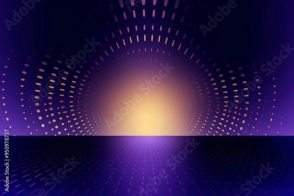 Fototapeta Abstract purple background in dot matrix pattern