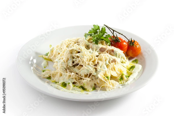 Fototapeta Noodles with Chicken