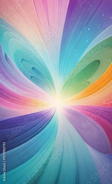 Fototapeta abstract background with rainbow