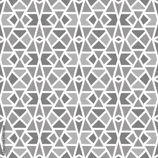 Fototapeta Retro gray seamless vector pattern