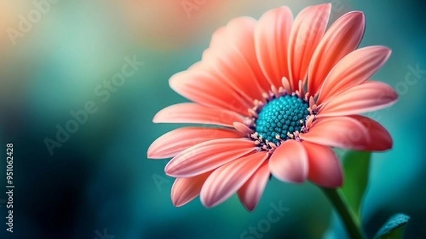Fototapeta Vibrant Flower in Bloom: Close-up with Shallow Depth of Field