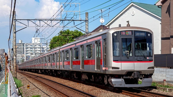 Fototapeta 走る電車