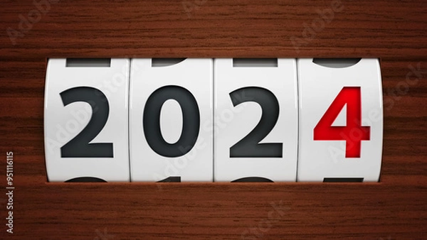 Fototapeta New year 2024 counter #2