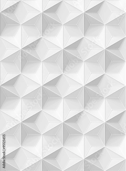 Fototapeta White Stars and Hexagon background